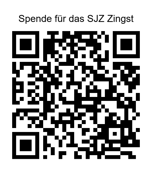 QR-Code für Spenden an das SJZ Zingst, Unterstützungsprojekt.